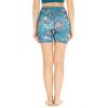 image:imageWomens Athletic Sportswear Bike Shorts with Pockets in Floral PatternsCrayon Palms Green
