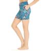 image:imageWomens Athletic Sportswear Bike Shorts with Pockets in Floral PatternsCrayon Palms Green
