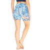 image:imageWomens Athletic Sportswear Bike Shorts with Pockets in Floral PatternsFirebird Blue White