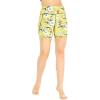 image:imageWomens Athletic Sportswear Bike Shorts with Pockets in Floral PatternsGarden Poppy Yellow