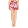 image:imageWomens Athletic Sportswear Bike Shorts with Pockets in Floral PatternsLotus and Orchid Red