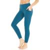 image:imageWomens Athletic Sportswear Leggings Pants in Solid ColorsBlue Green