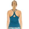 image:imageWomens Athletic Sportswear Padded Tank Top with Cross Back in Solid ColorsBlue Green