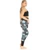 image:imageWomens Athletic Sportswear Solid Bra Top and Patterned Legging SetWispy Cereus Black