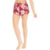 image:imageWomens Athletic Sportswear Tennis Shorts with Builtin Tights in Floral PatternsLotus and Orchid Red