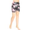 image:imageWomens Athletic Sportswear Bike Shorts with Pockets in Floral PatternsLotus and Orchid Black