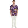 image:imageMatchable Couple Hawaiian Luau Shirt or Wide Legged Pants in Sunset PurpleMen Sunset Purple