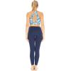 image:imageWomens Athletic Sportswear Patterned Bra Top and Solid Legging SetFirebird Blue White