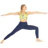 image:imageWomens Athletic Sportswear Patterned Bra Top and Solid Legging SetGarden Poppy Yellow