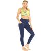 image:imageWomens Athletic Sportswear Patterned Bra Top and Solid Legging SetGarden Poppy Yellow