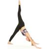 image:imageWomens Athletic Sportswear Patterned Bra Top and Solid Legging SetLotus and Orchid Black