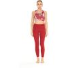 image:imageWomens Athletic Sportswear Patterned Bra Top and Solid Legging SetLotus and Orchid Red
