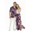 image:imageMatchable Couple Hawaiian Luau Shirt or Wide Legged Pants in Sunset PurpleWomen Sunset Purple