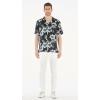 image:imageMatchable Couple Hawaiian Luau Shirt Smock Top Wide Legged Pants in Midnight BloomMen Midnight Bloom
