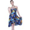 image:imageMatchable Couple Hawaiian Luau Shirt or Butterfly Dress in Sunset BlueWomen Sunset Blue