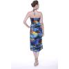 image:imageMatchable Couple Hawaiian Luau Shirt or Butterfly Dress in Sunset BlueWomen Sunset Blue