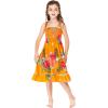 image:imageHawaii Hangover Girls Group Performance Luau Party Hawaiian BFF Matching Dress Outifts in Tropical OrangeGirl Elastic Top Strap