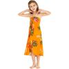 image:imageHawaii Hangover Girls Group Performance Luau Party Hawaiian BFF Matching Dress Outifts in Tropical OrangeGirl Halter