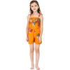 image:imageHawaii Hangover Girls Group Performance Luau Party Hawaiian BFF Matching Dress Outifts in Tropical OrangeGirl Romper
