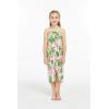 image:imageMatchable Hawaiian Luau Father Daughter Men Shirt or Girl Halter Dress in Lotus and Orchid WhiteGirl Lotus and Orchid White