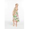 image:imageMatchable Hawaiian Luau Father Daughter Men Shirt or Girl Halter Dress in Lotus and Orchid WhiteGirl Lotus and Orchid White