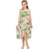 image:imageMatchable Hawaiian Luau Father Daughter Men Shirt or Girl Halter Dress in Lotus and Orchid WhiteGirl Lotus and Orchid White