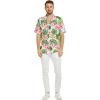 image:imageMatchable Hawaiian Luau Father Daughter Men Shirt or Girl Halter Dress in Lotus and Orchid WhiteMen Lotus and Orchid White
