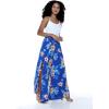 image:imageMatchable Couple Hawaiian Luau Shirt Smock Top Wide Legged Pants in Hibiscus BlueWomen Hibiscus Blue Pants