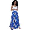 image:imageMatchable Couple Hawaiian Luau Shirt Smock Top Wide Legged Pants in Hibiscus BlueWomen Hibiscus Blue Pants