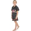 image:imageMatchable Family Hawaiian Luau Men Women Girl Boy Clothes in Christmas Santa in Hawaii Black CrossBoy Short Sleeve