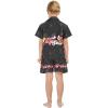 image:imageMatchable Family Hawaiian Luau Men Women Girl Boy Clothes in Christmas Santa in Hawaii Black CrossBoy Short Sleeve