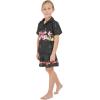image:imageMatchable Family Hawaiian Luau Men Women Girl Boy Clothes in Christmas Santa in Hawaii Black CrossBoy Short Sleeve