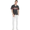 image:imageMatchable Family Hawaiian Luau Men Women Girl Boy Clothes in Christmas Santa in Hawaii Black CrossMen Short Sleeve