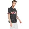 image:imageMatchable Family Hawaiian Luau Men Women Girl Boy Clothes in Christmas Santa in Hawaii Black CrossMen Short Sleeve