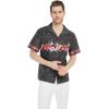 image:imageMatchable Family Hawaiian Luau Men Women Girl Boy Clothes in Christmas Santa in Hawaii Black CrossMen Short Sleeve