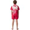 image:imageMatchable Family Hawaiian Luau Men Women Girl Boy Clothes in Indri PinkBoy Short Sleeve