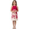 image:imageMatchable Family Hawaiian Luau Men Women Girl Boy Clothes in Indri PinkGirl Round Neck Ruffle