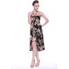 image:imageMatchable Couple Hawaiian Luau Shirt or Butterfly Dress in Black RafelsiaWomen Black Rafelsia