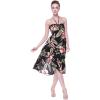 image:imageMatchable Couple Hawaiian Luau Shirt or Butterfly Dress in Black RafelsiaWomen Black Rafelsia