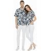 image:imageCouple Matching Hawaiian Luau Men and Women Shirts in Classic Vintage HibiscusNavy