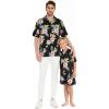 image:imageHawaii Hangover Matchable Hawaiian Luau Father Son Men Aloha Shirt or Boy Aloha Shirt in Hibiscus BlackMen Hibiscus Black