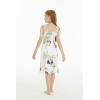 image:imageGirl Hawaiian Elastic Top Strap Dress in Pineapple Garden BlackPineapple Garden White