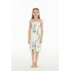 image:imageGirl Hawaiian Elastic Top Strap Dress in Pineapple Garden BlackPineapple Garden White