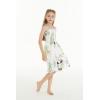 image:imageGirl Hawaiian Elastic Top Strap Dress in Pineapple Garden BlackPineapple Garden White