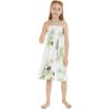 image:imageGirl Hawaiian Elastic Top Strap Dress in Pineapple Garden BlackPineapple Garden White