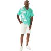 image:imageMatchable Couple Hawaiian Luau Men Side Panel Shirt or Women Draped Neckline Maxi Dress in Wispy Cereus Palm MistMen Side Panel