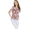 image:imageWomens Hawaiian Lady Aloha Shirt in Vintage Classic HibiscusVintage Classic Burgundy Hibiscus