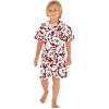 image:imageMatchable Family Hawaiian Tropical Luau Men Women Girl Boy Clothes in Classic Vintage Hibiscus BurgundyBoy Short Sleeve