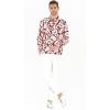 image:imageMatchable Family Hawaiian Tropical Luau Men Women Girl Boy Clothes in Classic Vintage Hibiscus BurgundyMen Long Sleeve