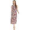 image:imageMatchable Family Hawaiian Tropical Luau Men Women Girl Boy Clothes in Classic Vintage Hibiscus BurgundyWomen Maxi Tank